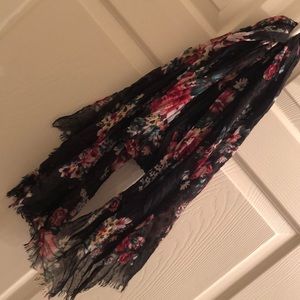Floral rose scarf